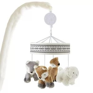Levtex Bailey Crib Mobile, Diaper Stacker and Crib Skirt